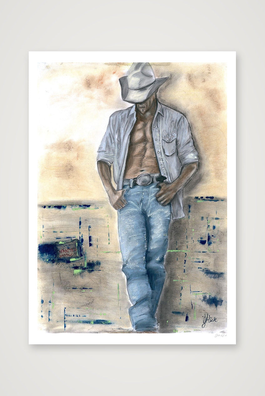 cowboy (2) (1) — 100×141cm, 39×56" Print only