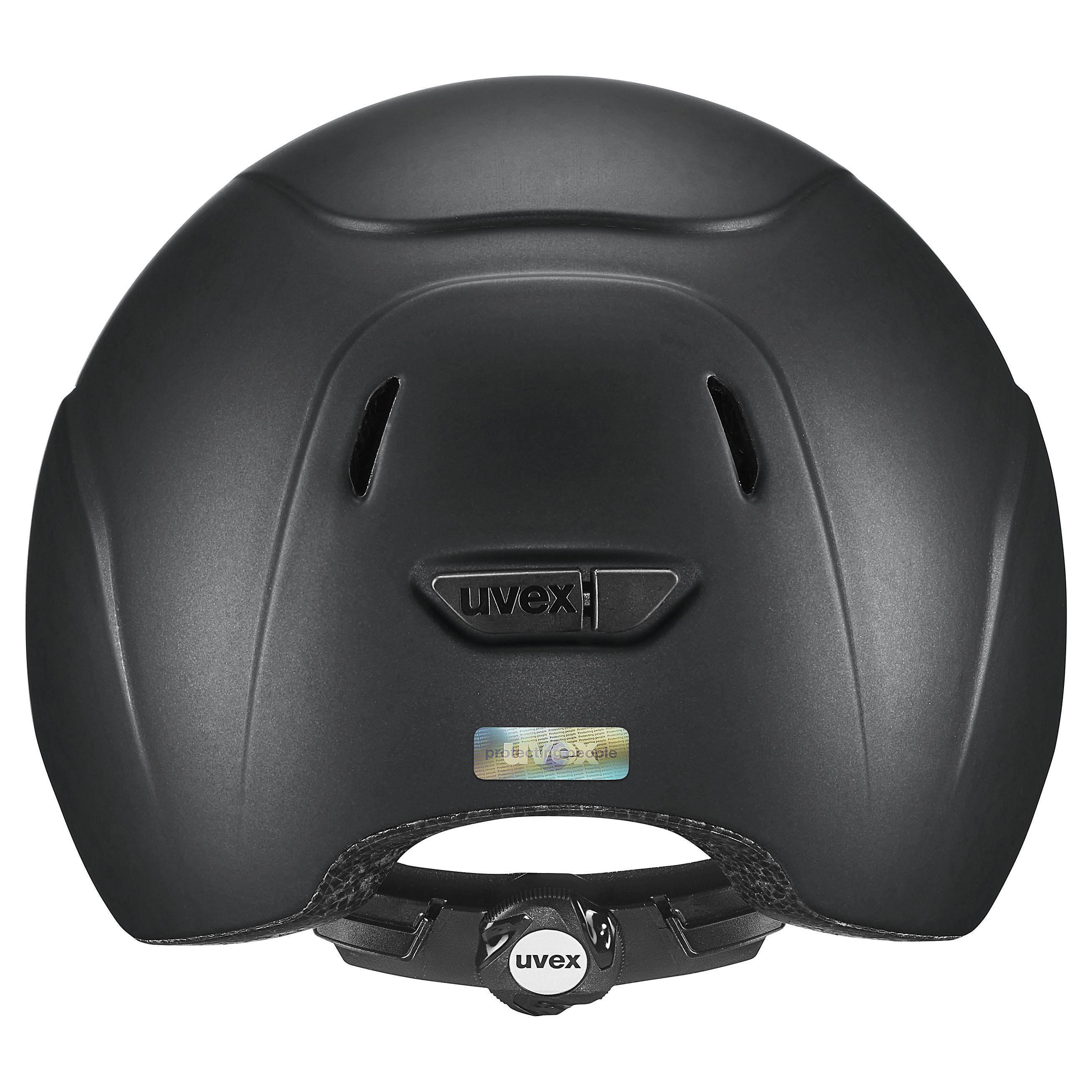 Uvex - Matt svart - Justerbar barnridhjälm storlek 49-54 cm