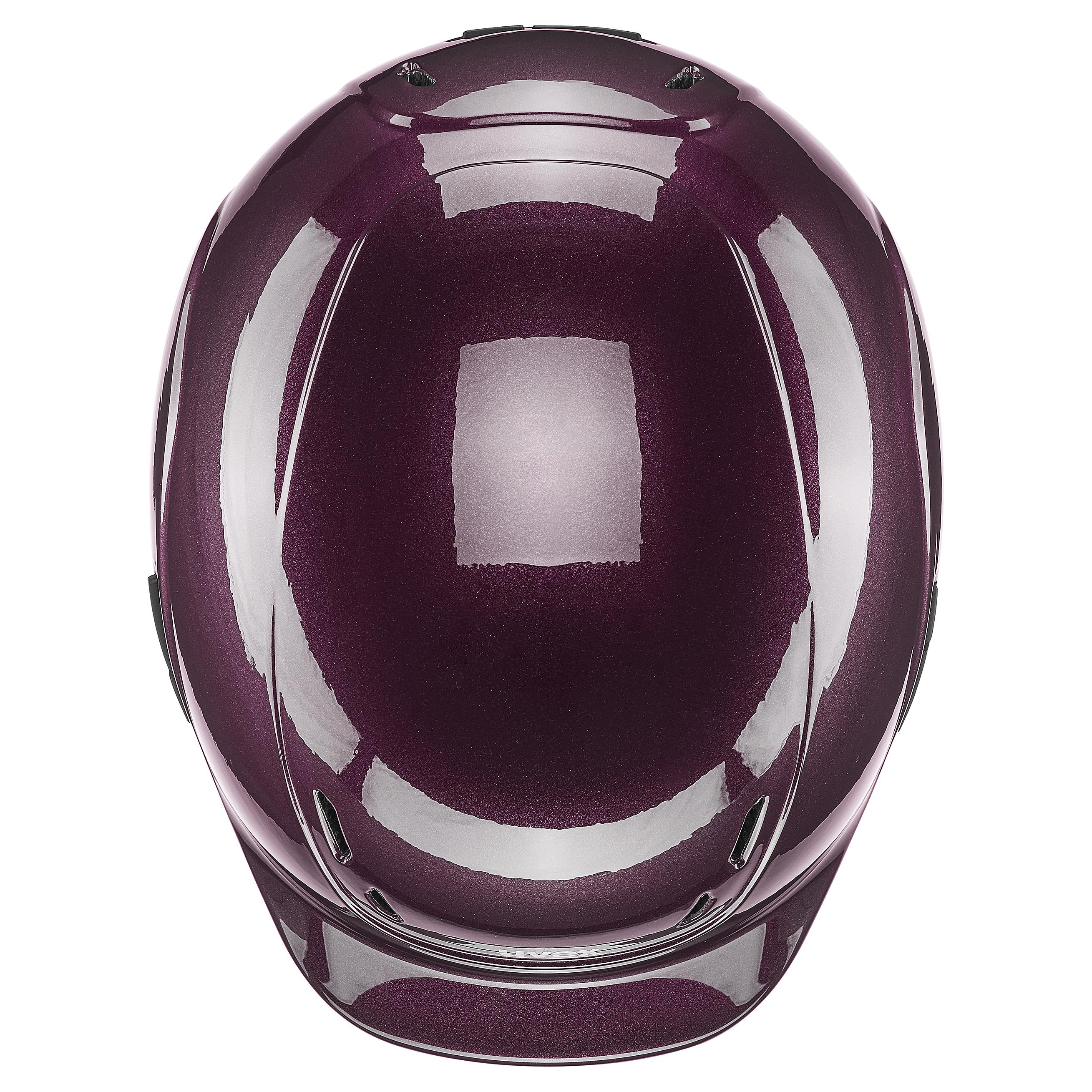 Uvex - Blank vinröd - Justerbar barnridhjälm storlek 49-54 cm