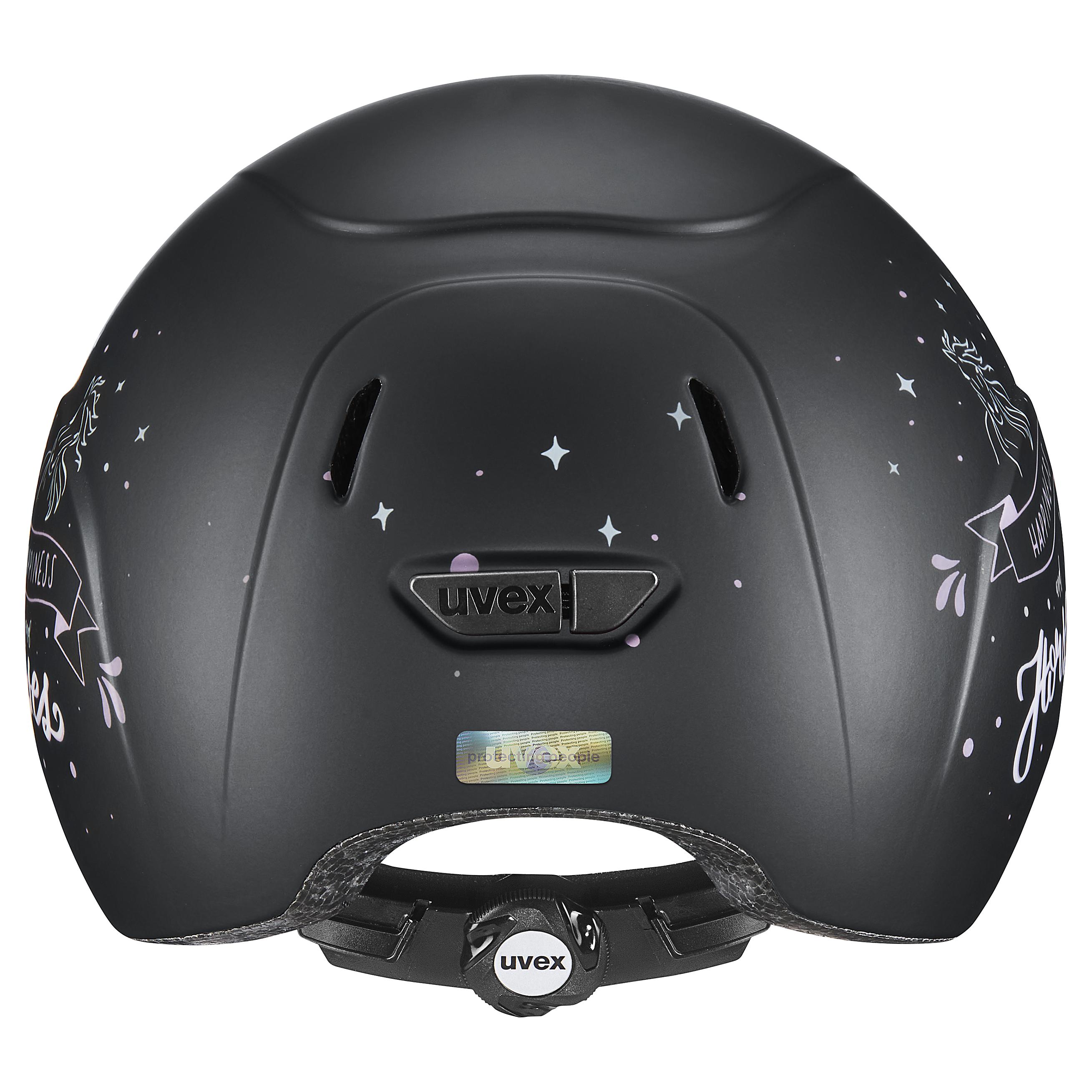 Uvex - Happy Horse svart - Justerbar barnridhjälm storlek 49-54 cm